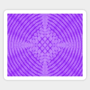 Purple Kaleidoscope Fractal Magnet